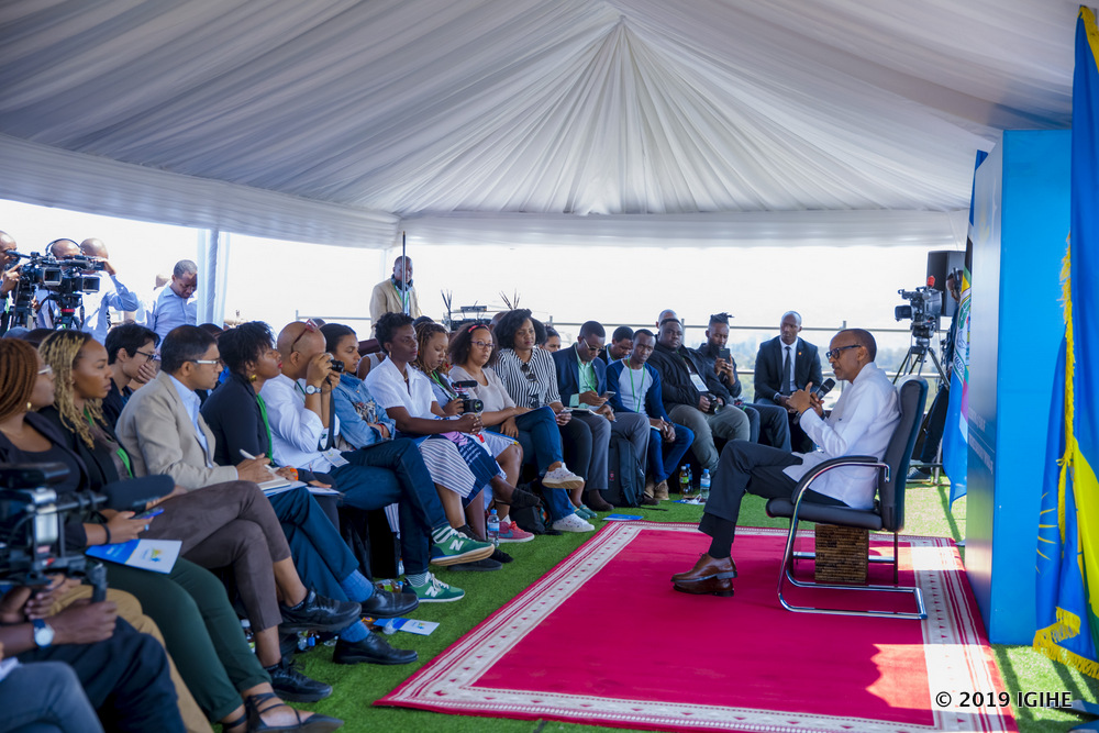 The president was in an interactive discussion with young African Social Media influencers and journalists yesterday.