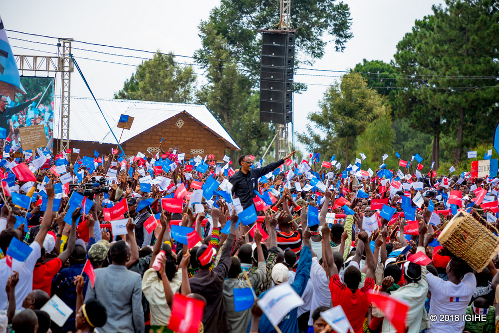 Kagame was campaigning for 80 candidates of RPF and its allied parties in the coalition