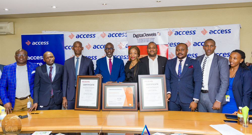 Access Bank Rwanda Plc has received three International standard certifications anchored by Certification Board (PECB)