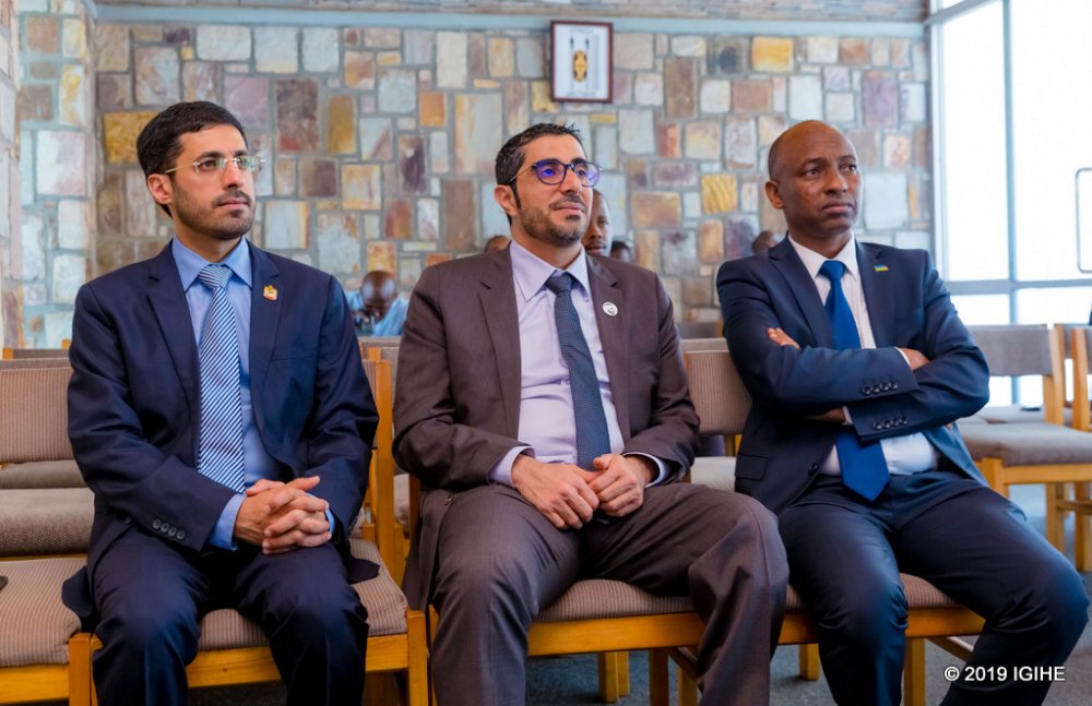 Minister Juma Al Hamli visited the memorial with his accompanying delegation and the Permanent Secretary at the Ministry of Public Service and Labour (MIFOTRA).