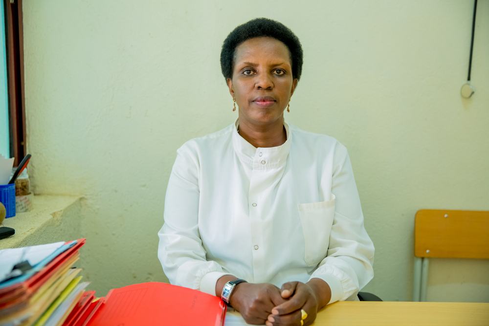 Julienne Mukamwezi, a nurse and counselor at Projet San Francisco (PSF), the only research centre on HIV in Rwanda.