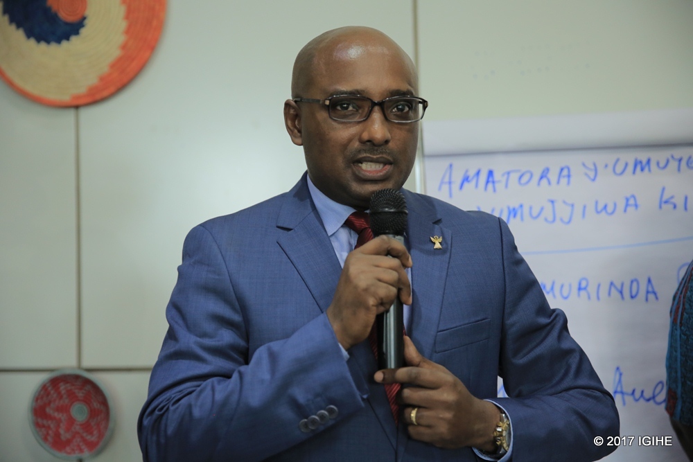 Nyamurinda Pascal who has been elected Kigali mayor.