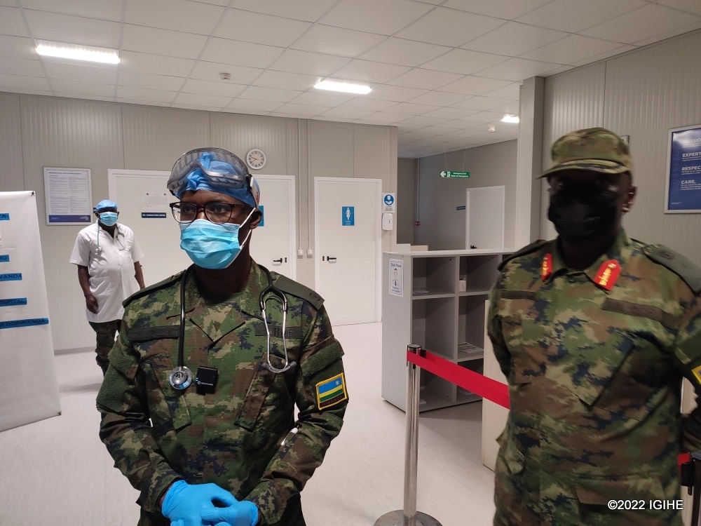 Maj Dr. Shumbusho (left) revealed that residents of Cabo Delgado appreciate healthcare services offered to them.