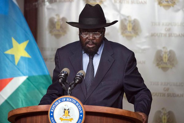 The President of South Sudan, Salva Kiir.