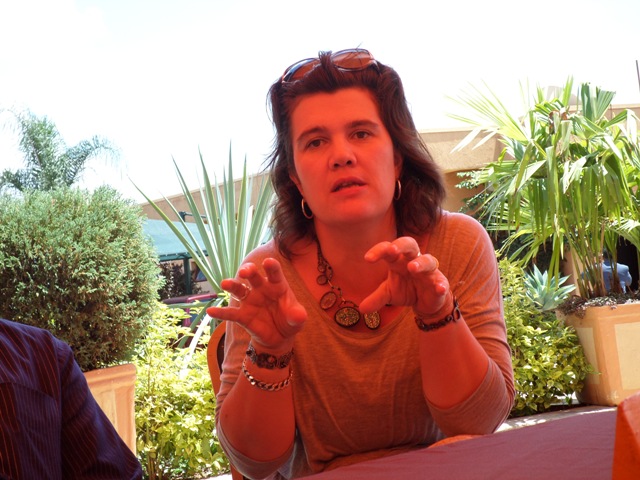 The Director of Akazi Kanoze, Melanie Sanie