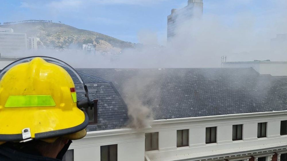 City officials released photos of the effort to put out the fire. Photo BBC