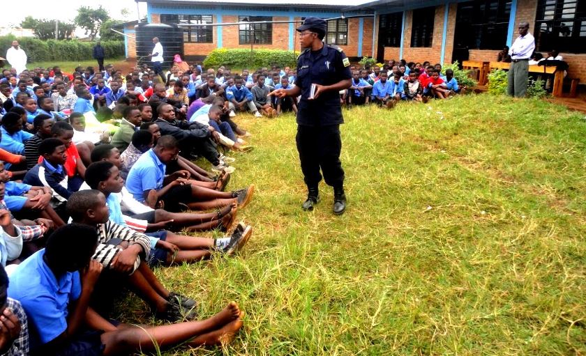 AIP Leonille Mujawamariya addressing students.