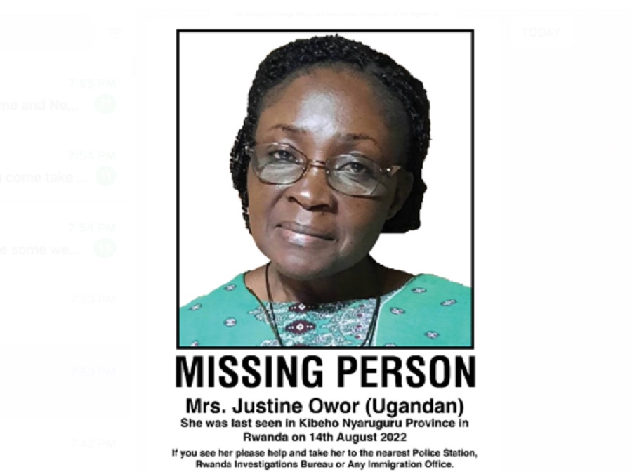 Justine Owor has been found in Kigali few days after her disappearance. 