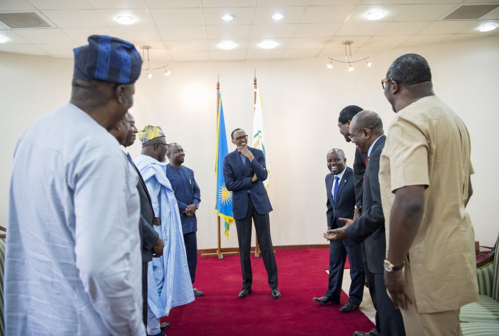 President Kagame received Nigerian ICT Minister, Abdur-Raheem Adebayo Shittu