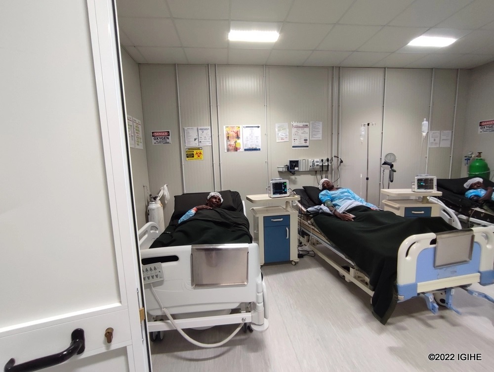 The hospital admits patients in critical conditions.