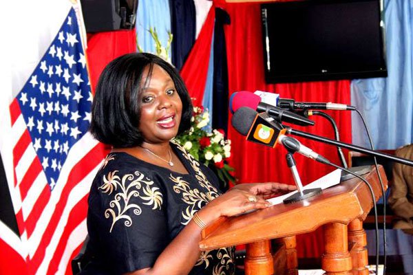 Defence Cabinet Secretary Raychelle Omamo. Some US lawmakers say Kenya's Sh43 billion US arms deal is overpriced.