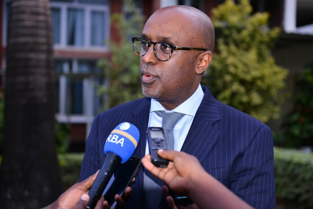 Selassie speaks to the media
