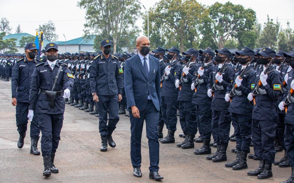 The pass out ceremony was presided over by the Minister of Justice, Emmanuel Ugirashebuja.  