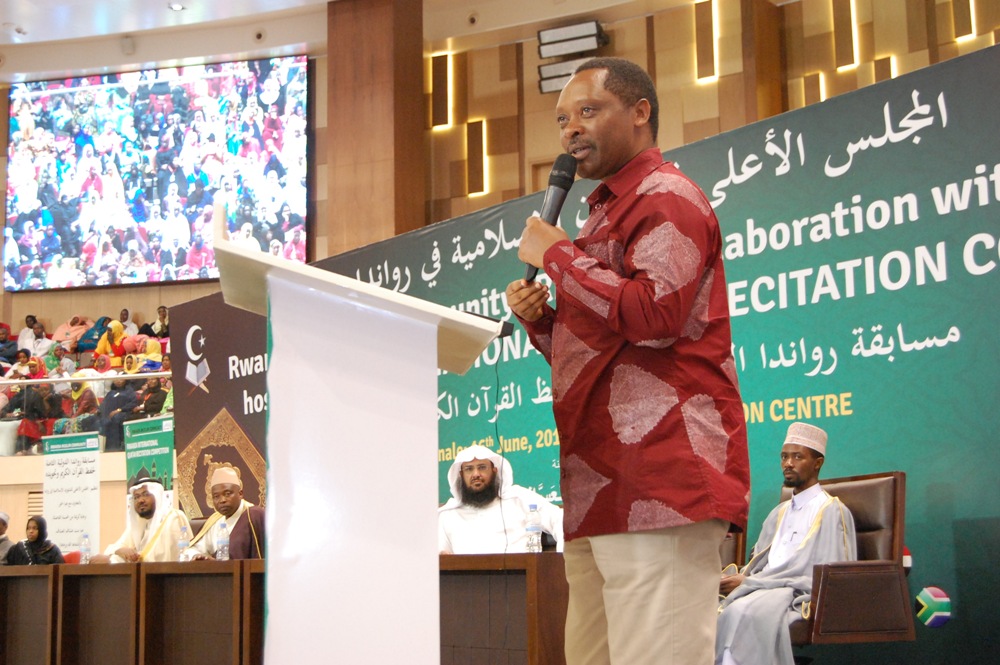 Minister Shyaka said that Quran is a book teaching people to live in harmony and cooperation 