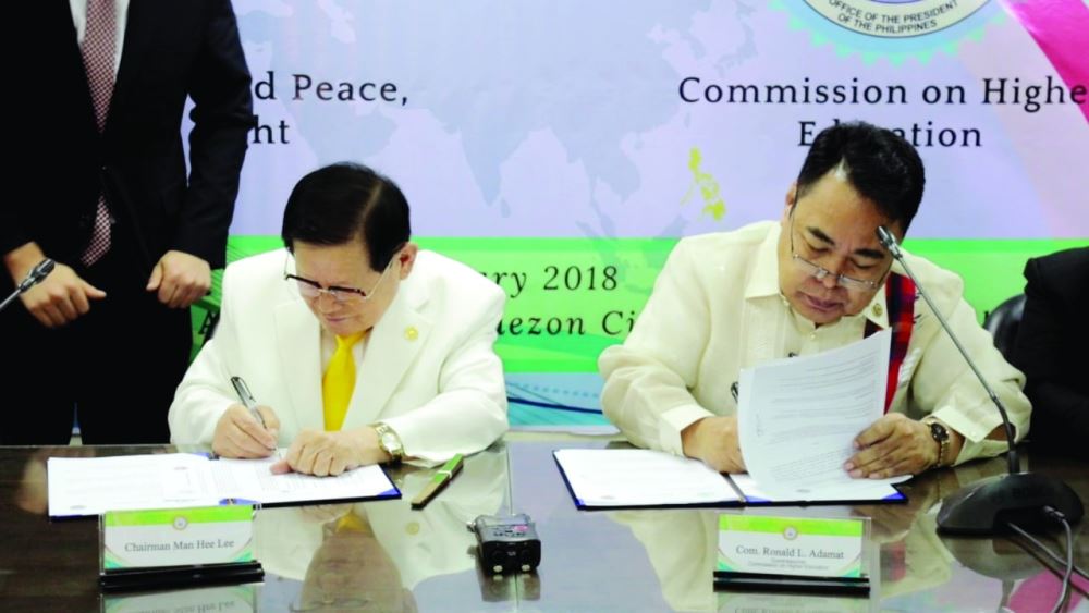HWPL Peace Library Opening and MOU Signing ceremony.