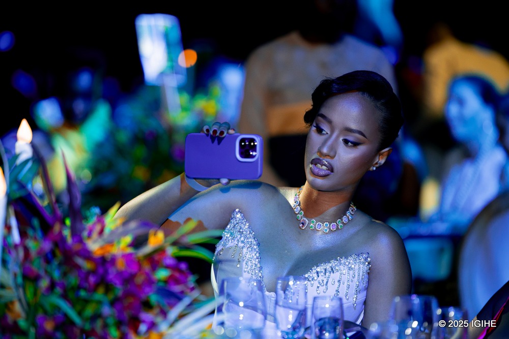 Miss Naomie savouring the moments at The Silver Gala.