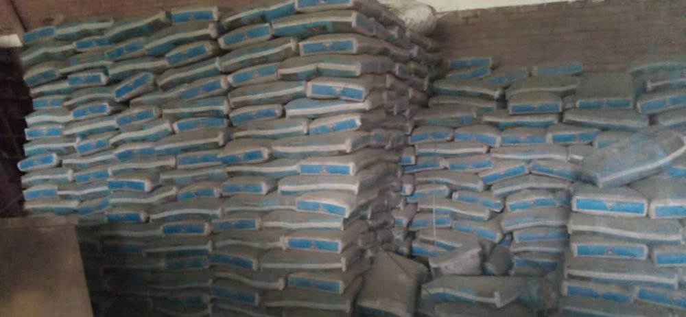 Damaged cement was provided by the Ministry of Defense through the Reserve Forces one year ago following the heavy rain that left a number of houses destroyed in Rubavu district.