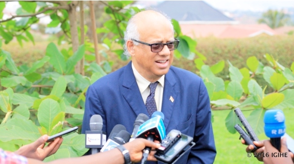Ambassador, Chelva Retnam Rajah representing Singapore in Rwanda