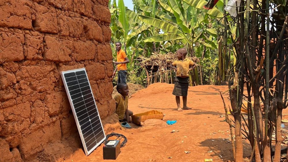 The lives of villagers in Rwanda's mountains have been transformed by the small solar panel. (Photo by Su Ting)