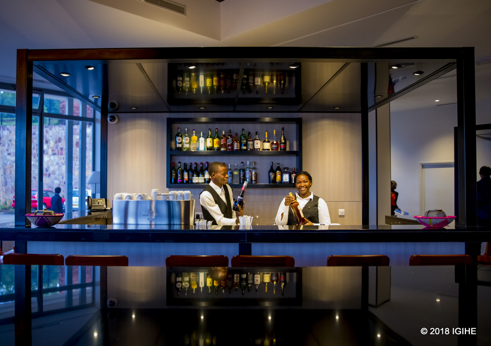 Smiling Staff at Onomo Hotel Kigali's bar