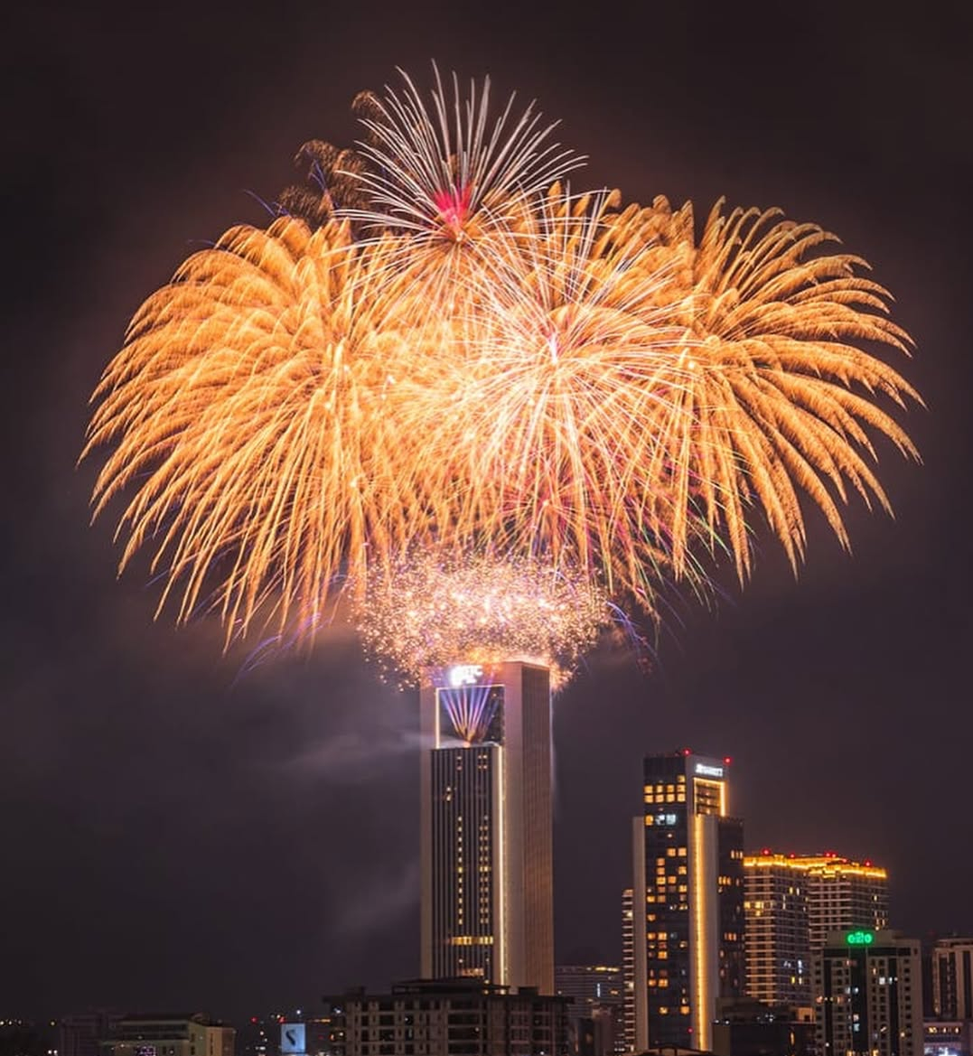 Fireworks light up the Nairobi skyline in Kenya during last year’s New Year celebrations.