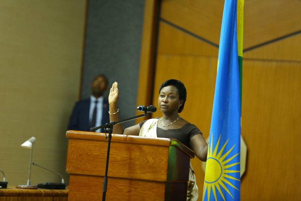Solina Nyirahabimana, the new Minister of Gender and Family Promotion.