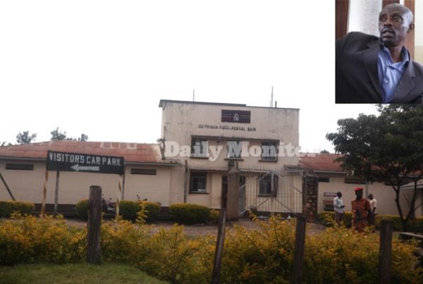 Katojo prison in Fort Portal, Kabarole District. Eric Bushoborozi (Inset), like many mentally ill inmates, was remanded back to prison after being declared not guilty.