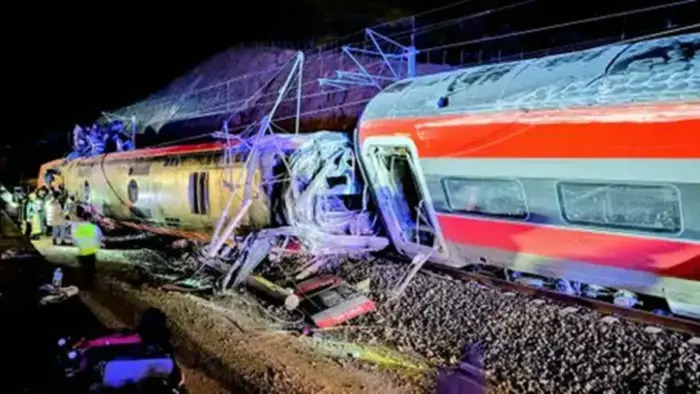 The disaster occurred late Sunday evening when an Iryo high-speed train bound for Madrid from Málaga derailed and crossed onto the track of an oncoming Renfe-operated train heading toward Huelva.