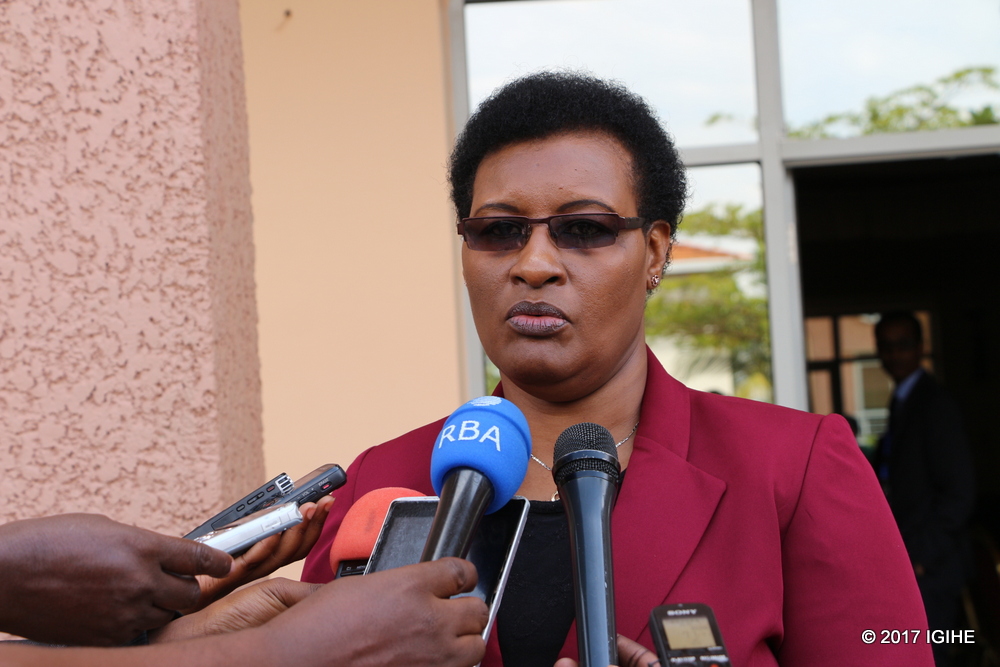 The speaker of parliament Donatille Mukabalisa