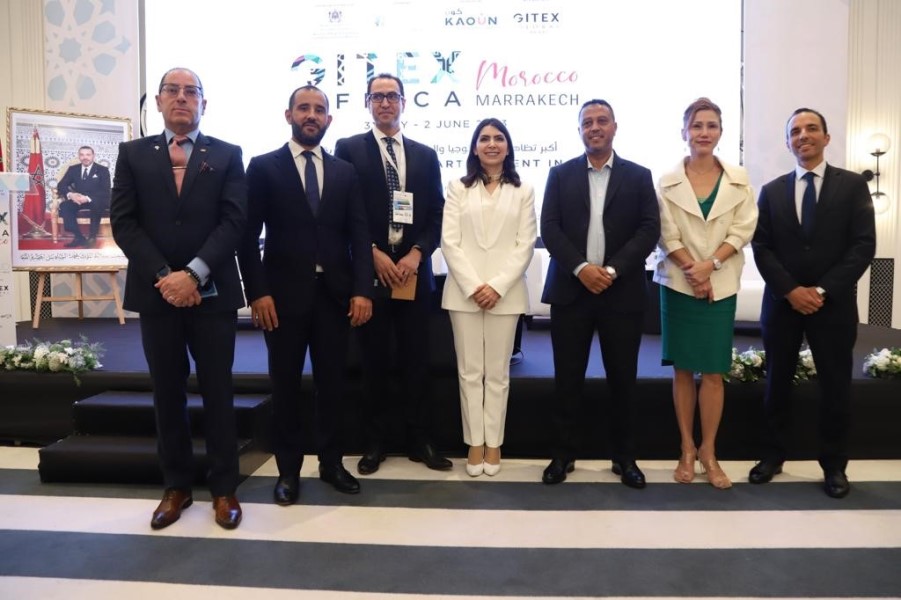 Speakers at the GITEX Africa media roundtable. 
