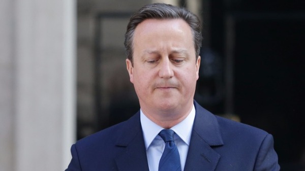 David Cameron announcing his resignation. Credit: PA Wire