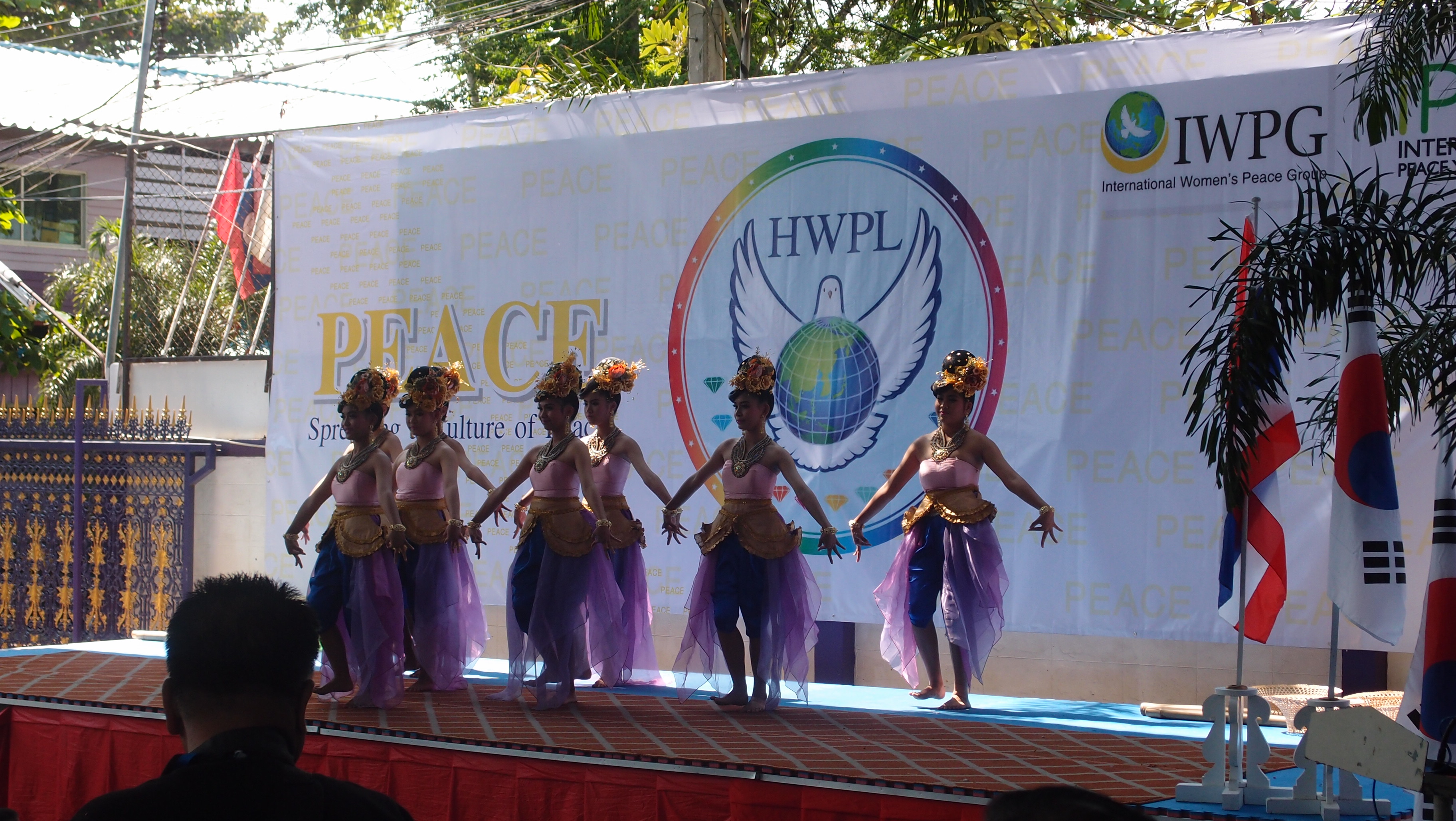 Students dancing
