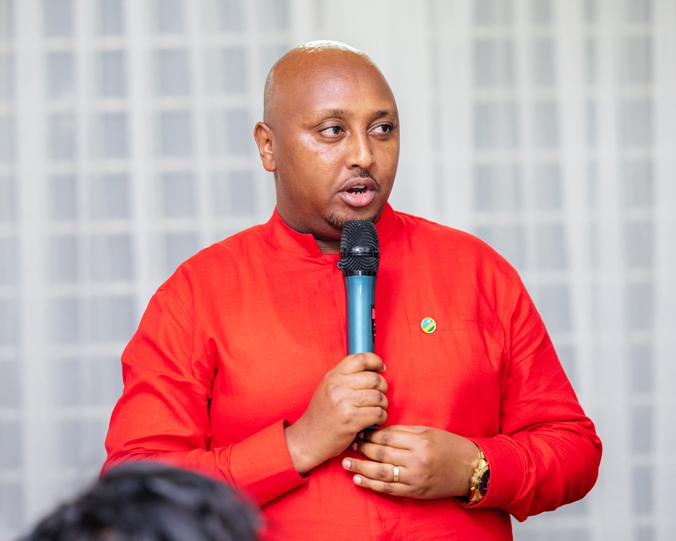 Shyaka Michael Nyarwaya, the Commissioner of Political Integration International Relations at Pan African Movement Rwanda.