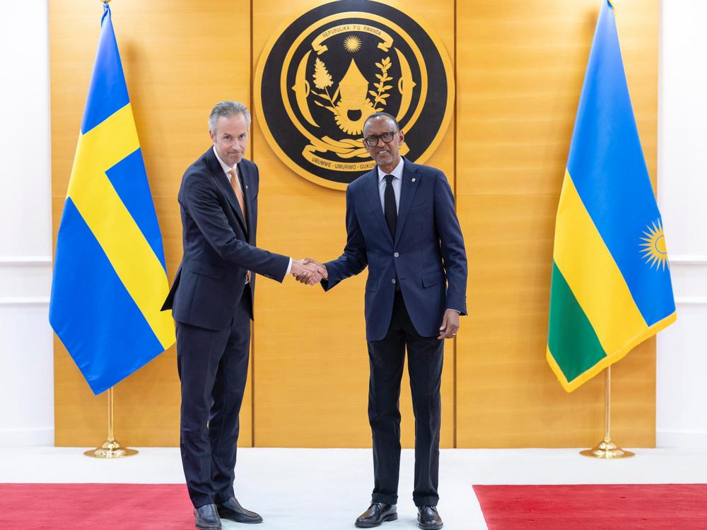 Dag Sjöögren (left) is the new Ambassador of Sweden to Rwanda.