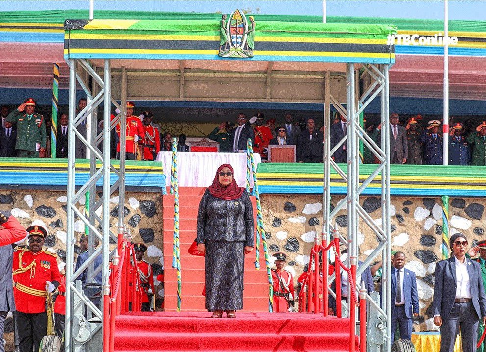 The ceremony was presided over by Tanzanian President, Suluhu. 