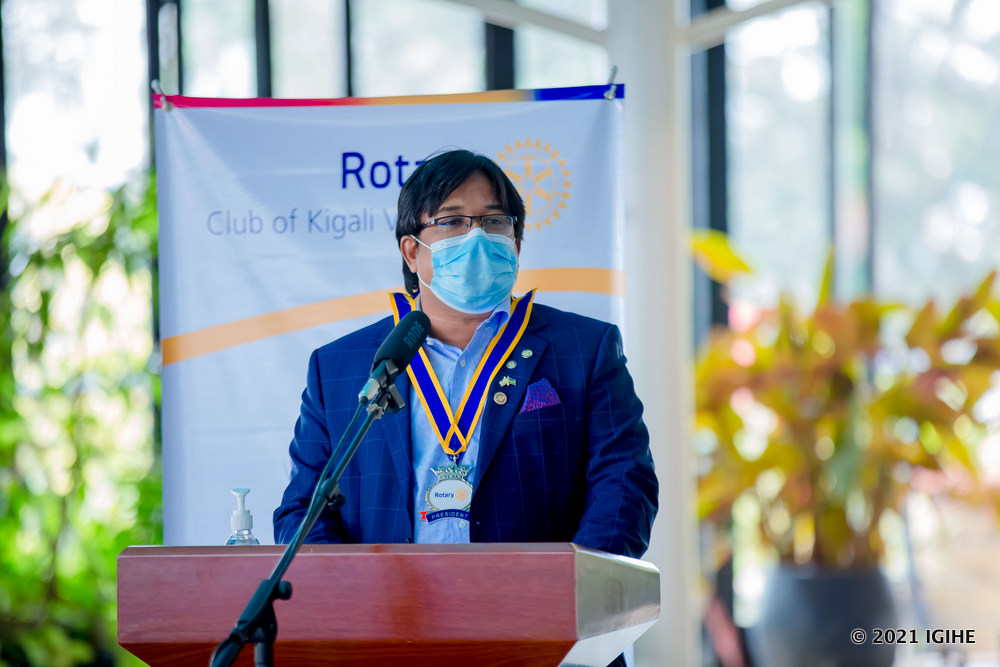 Suman Alla, the new President of Rotary Club Kigali Virunga.  