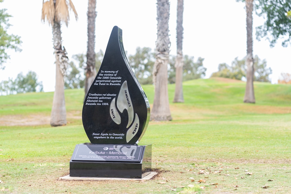 This memorial was built in collaboration with Rwandans living in the city of Perth.