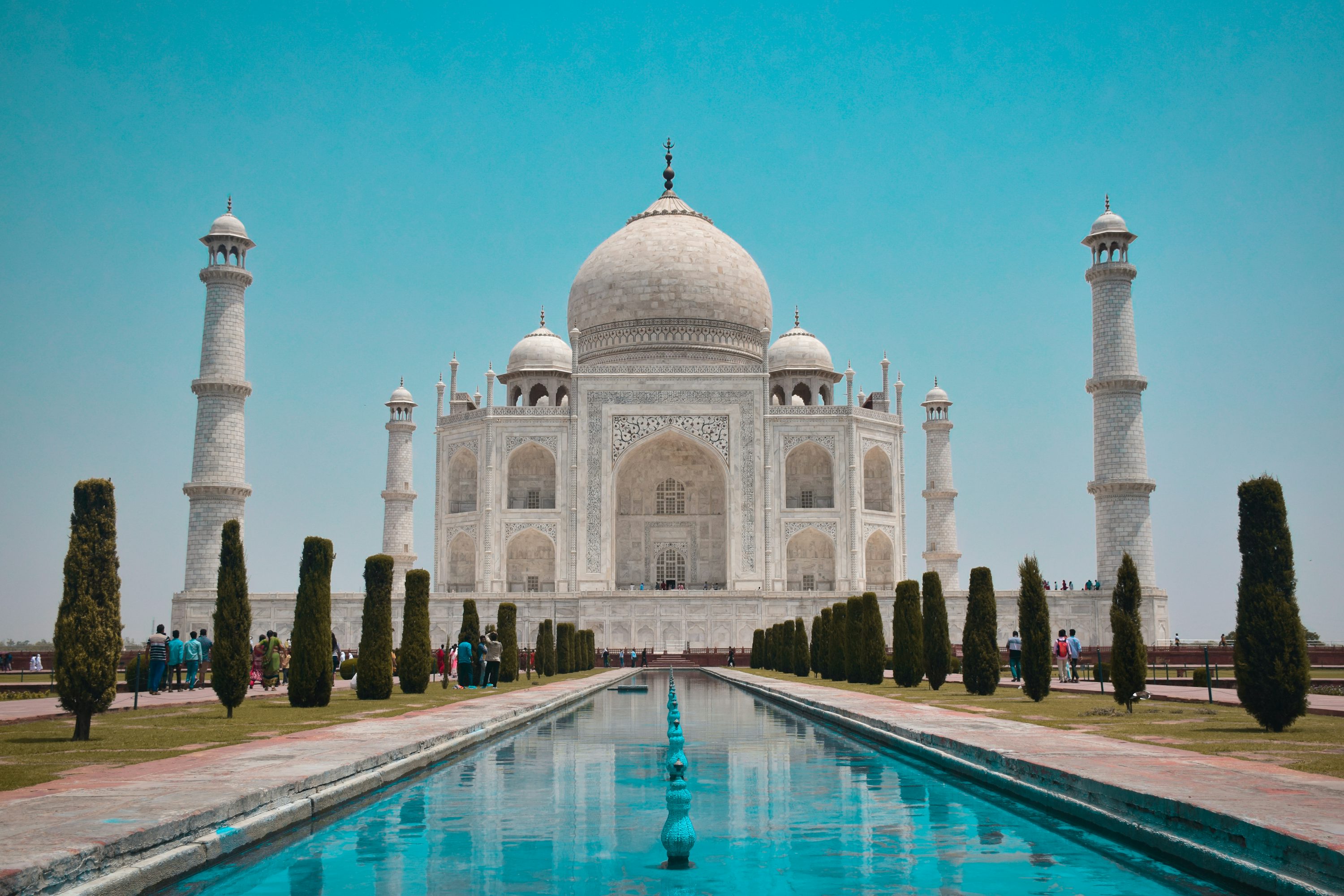 The reflection of the Taj Mahal in the water beneath it added to the surreal beauty of the scene. It was like nothing I had ever seen before.
