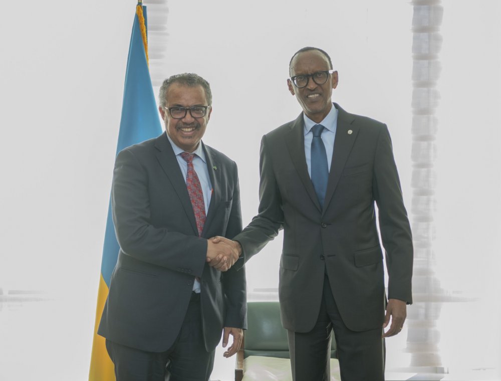 President Kagame met with Dr. Tedros in New York on the sidelines of the 77th United Nations General Assembly.