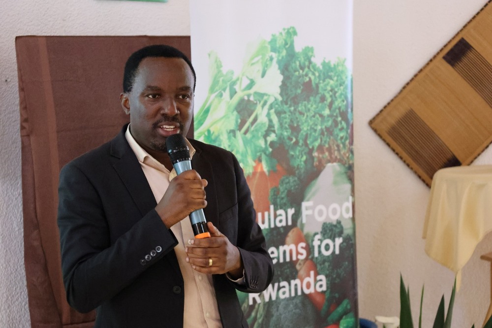 The Director General of agriculture modernization at the Ministry of Agriculture Dr. Patrick Karangwa.