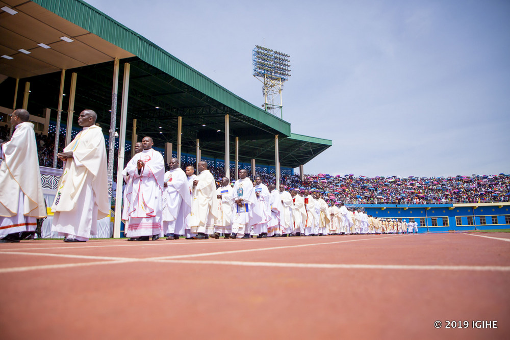 The priests of Kigali Diocese