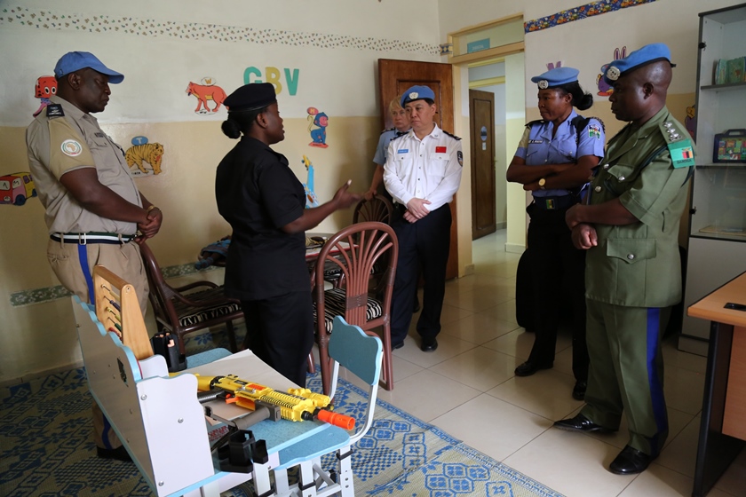 The UN officials visiting Isange One Stop Centre.