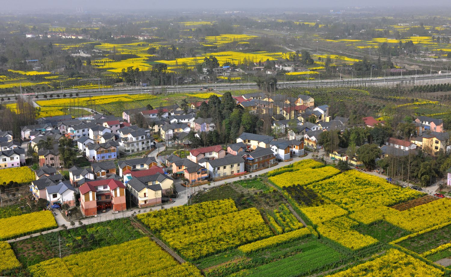 Villages in Dujiangyan City.