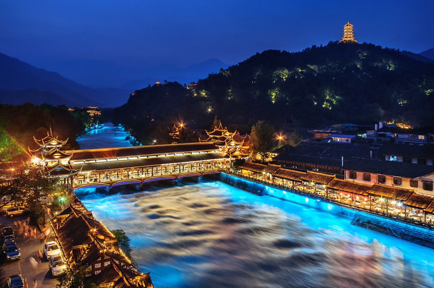 South Bridge, the first one in the Land of Abundance, Dujiangyan City, China.