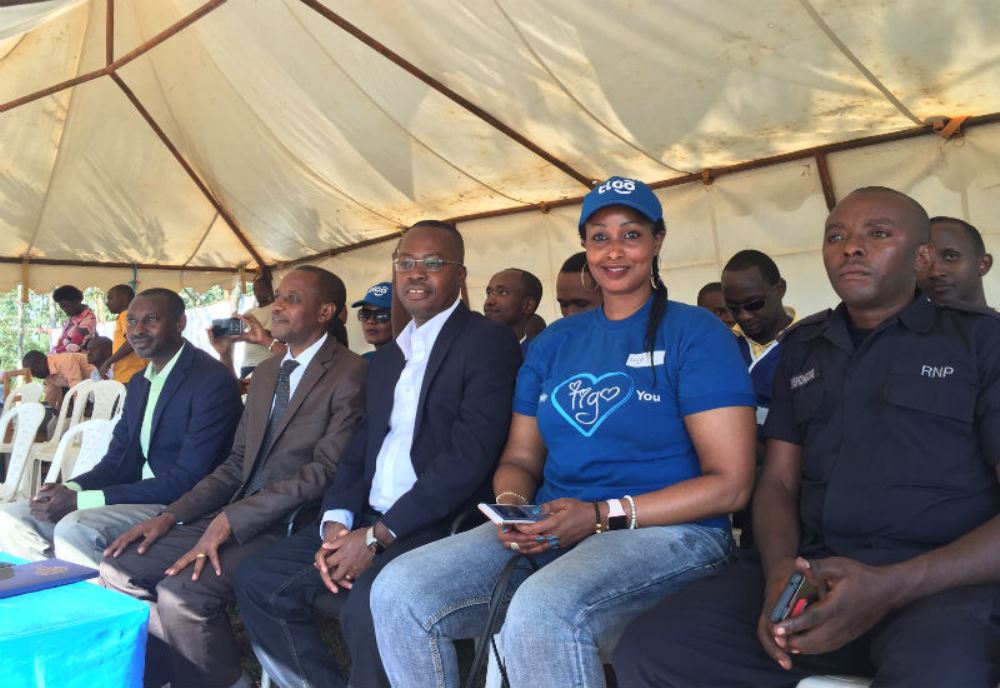 Tigo CEO Philip Amoateng and Deputy CEO Chantal Kagame enjoy the event