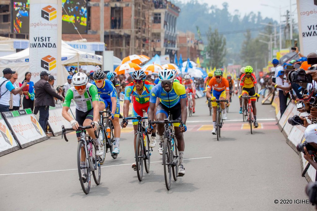 Racers during  the latest edition of Tour du Rwanda.