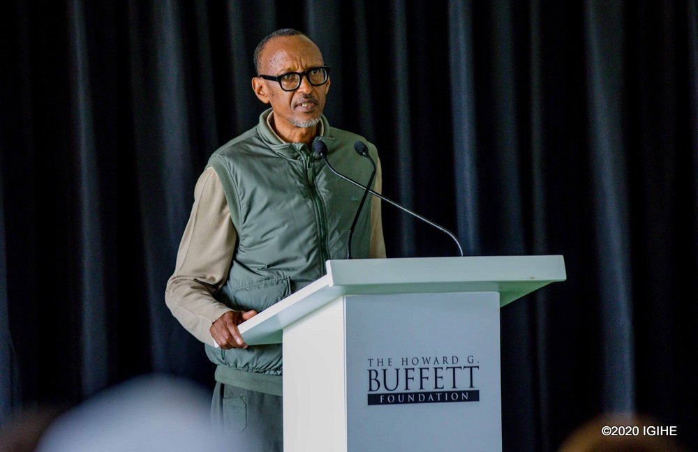 President Kagame thanked Howard G. Buffett for the partnership that has become very productive in Rwanda’s agriculture