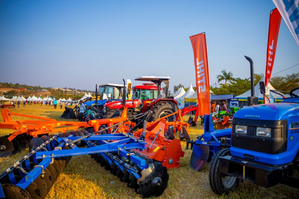 Tractors on display at the 17th Rwanda National Agriculture Show