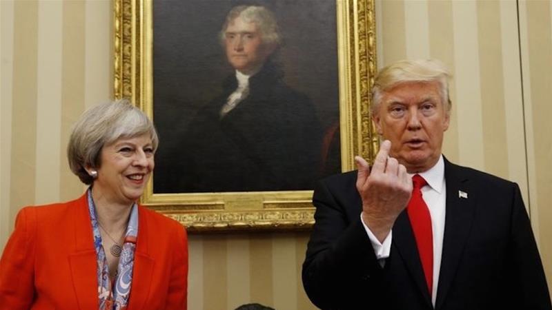 May said the issue was a 'matter for the US'