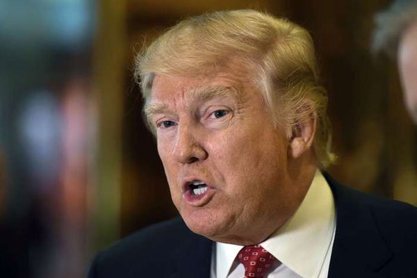 United States President-elect Donald Trump at Trump Tower in New York City on January 7, 2017.